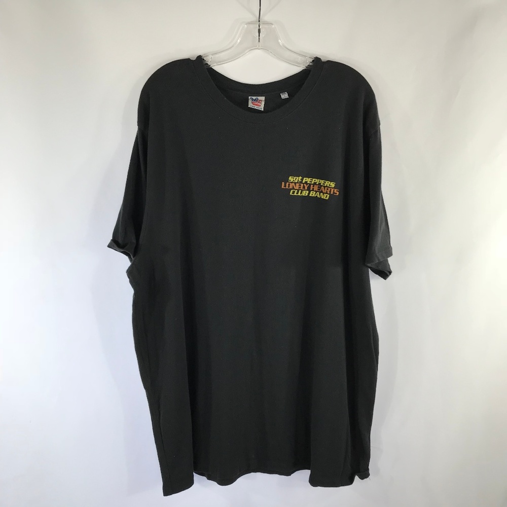 JUNK FOOD BLACK SIZE XL "SGT PEPPERS" GRAPHIC TEE
